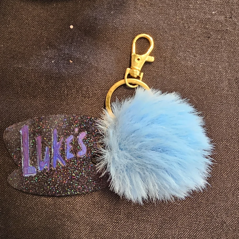 Handmade Beautiful Beacons Luke's Coffee Gilmore Girls Keychain or Bag Charm